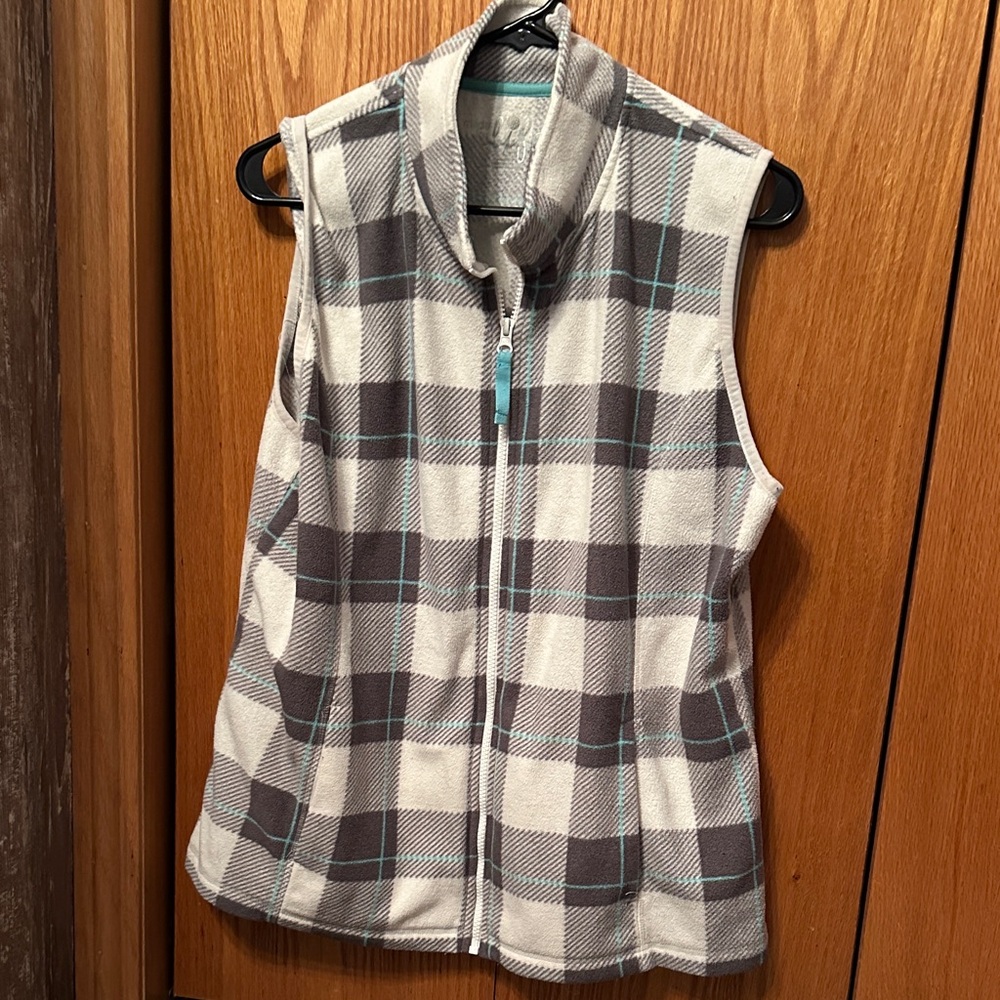 Made for Life Checkered Fleece Vest